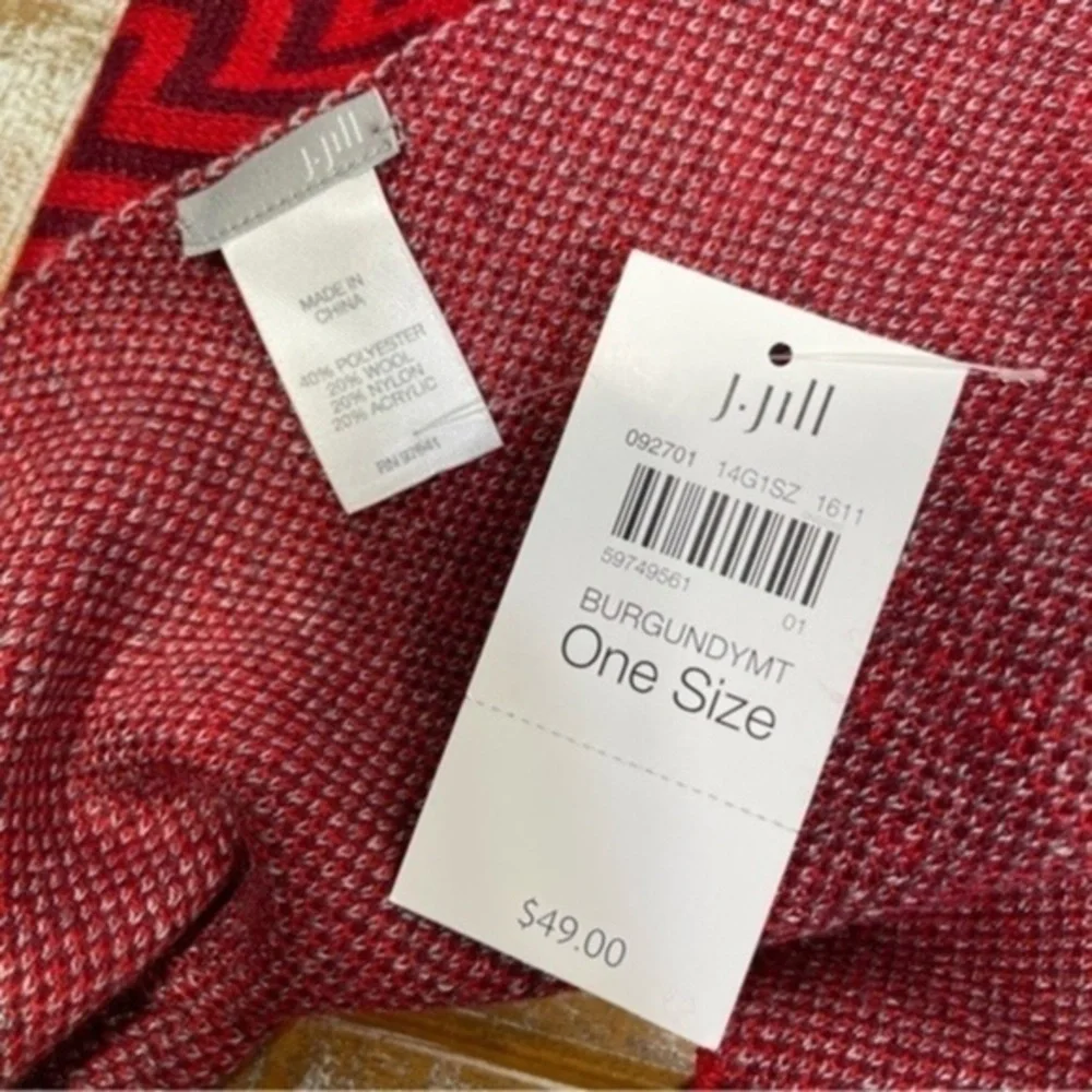 NWT J. Jill scarf asymmetrical